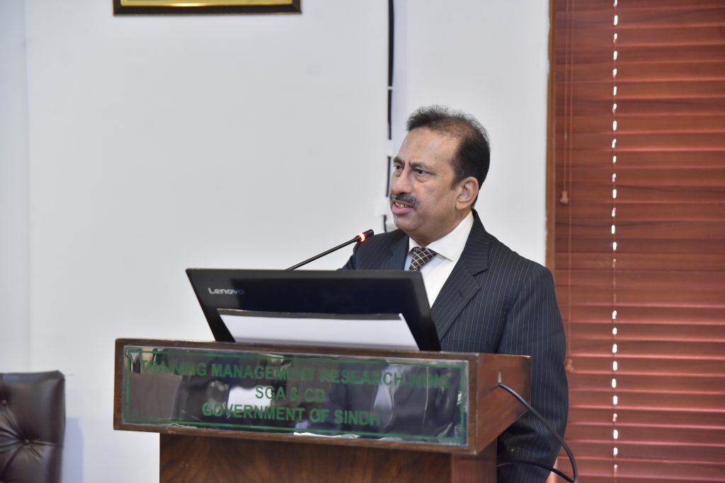 Mr. Muhammad Issa Memon, Director General, TMR Wing